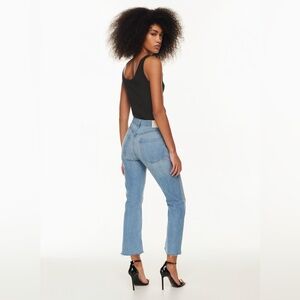 Citizens of Humanity Medium Wash Isola Crop Straight Leg Jeans Size 25